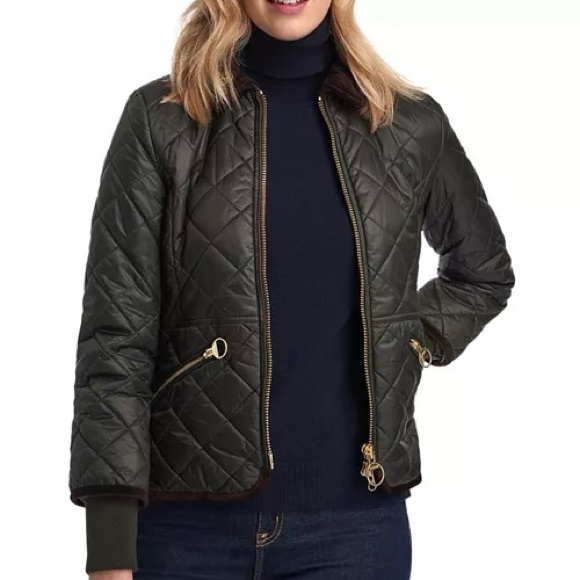 Barbour Jackets & Blazers - Barbour Icons Liddesdale Quilted Green Long Sleeve Jacket S (4)